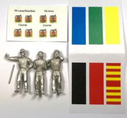 STS 1:32, Figuren, 3 Marshals unbemalt mit Decals (Pack A)